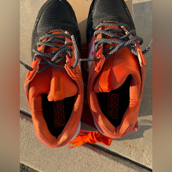 Saucony Grid 9,000 Black & Orange Mens Shoes main image 7